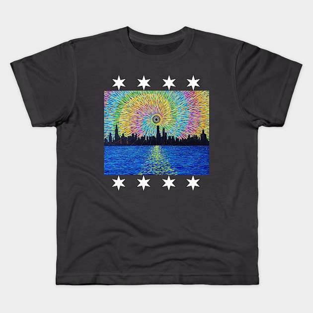 Land of the Black Sun Kids T-Shirt by lampkin